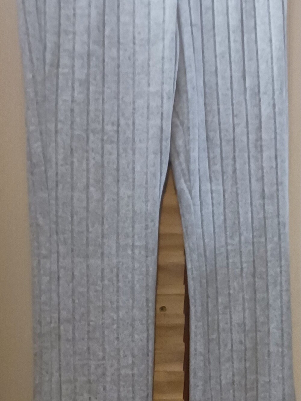 Light Gray Ribbed Men’s Pants - Casual Comfort